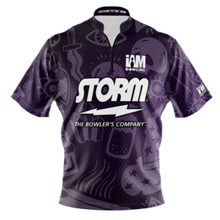 Storm DS เสื้อโปโล แขนสั้น พิมพ์ลายโบว์ลิ่ง 2123-ST 3D