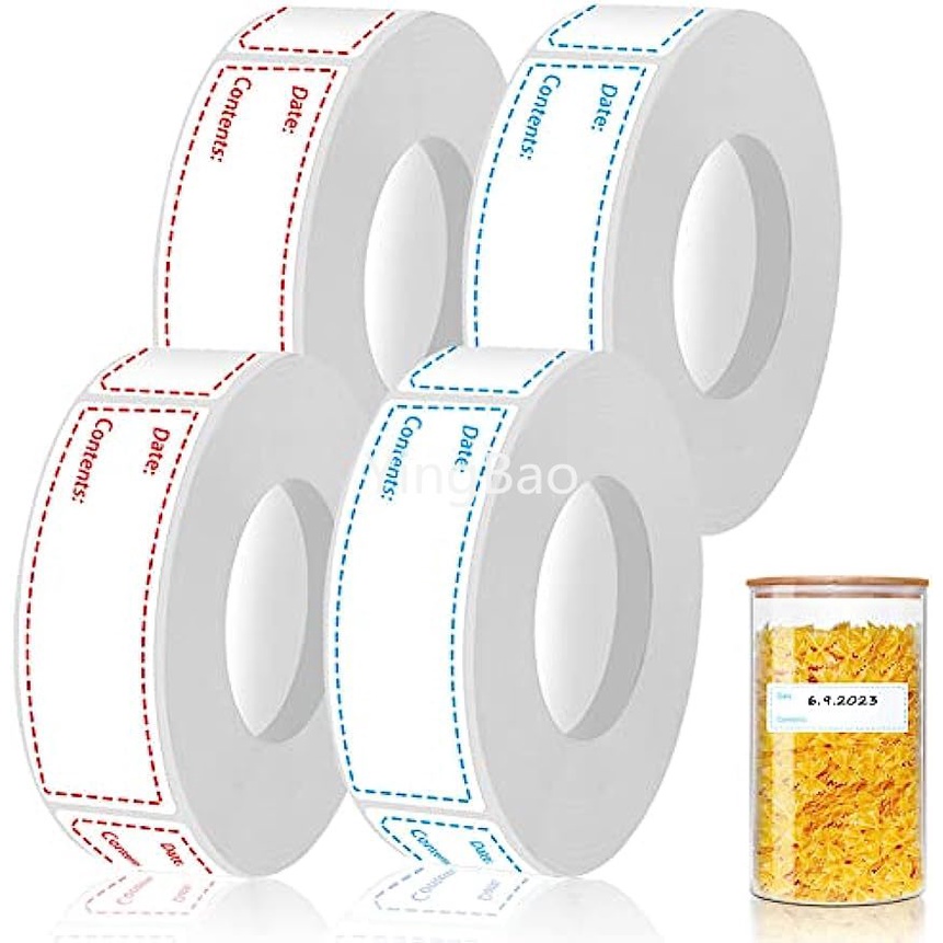 ม้วนฉลากสติกเกอร์-2-สี-1x3-นิ้ว-ถอดออกได้-ทําความสะอาดง่าย-สําหรับติดตู้เย็น-ช่องแช่แข็ง