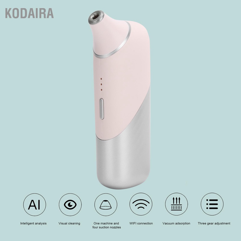 kodaira-เครื่องกำจัดสิวหัวดำด้วยภาพ-electric-smart-wifi-เครื่องดูดฝุ่นดูดรูขุมขน