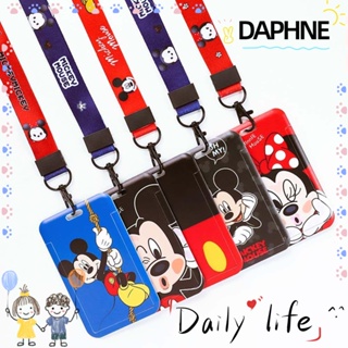 Daphne กระเป๋าใส่บัตรเครดิต บัตรประจําตัวประชาชน ลายการ์ตูนรถบัส แฟชั่นสําหรับเด็ก