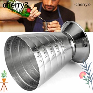 CHERRY3 ถ้วยตวงผสมค็อกเทล สเตนเลส คุณภาพสูง 75 มล. สําหรับบาร์