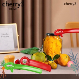 Cherry3 ที่เปิดขวดโหล พลาสติก สีเขียว สีแดง 5.62*2.12 นิ้ว 2 ชิ้น