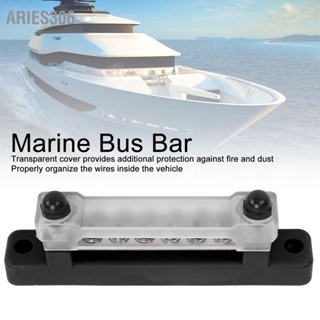 Aries306 48V 150A 6 Terminal Bus Bar Power Distribution Block พร้อมฝาปิด M6 กระดุม M4 สกรูสำหรับรถ RV Caravan Marine เรือ