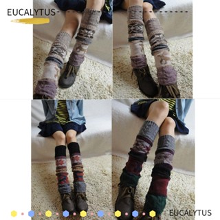Eutus ถุงเท้ายาวถึงเข่า ให้ความอบอุ่น แฟชั่นฤดูหนาว สําหรับผู้หญิง