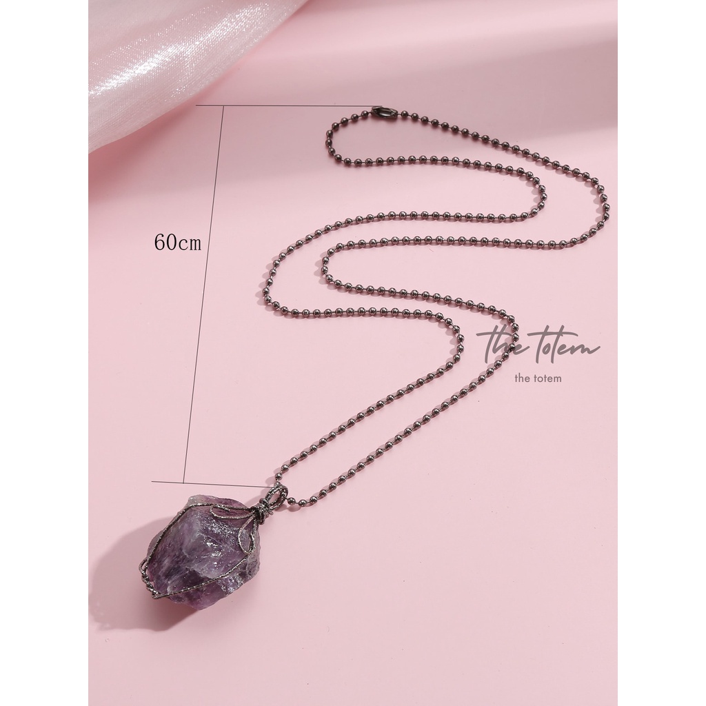 สร้อยคอ-the-totem-amethyst-necklace-จี้พร้อมสร้อย