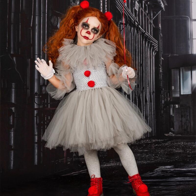 ชุดคอสเพลย์-joker-pennywise-tutu-น่ากลัว-สําหรับเด็กผู้หญิง-เหมาะกับงานปาร์ตี้ฮาโลวีน