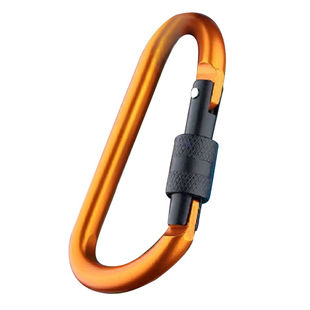 d-shape-aluminum-alloy-carabiner-clasps-keychain-snap-clip-carabiner-buckle