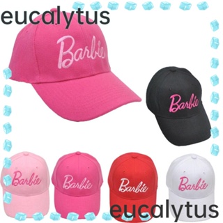 Eucalytus1 หมวกเบสบอล ผ้าโพลีเอสเตอร์ ลายการ์ตูนบาร์บี้ ปรับได้ ของขวัญ สําหรับตุ๊กตาบาร์บี้