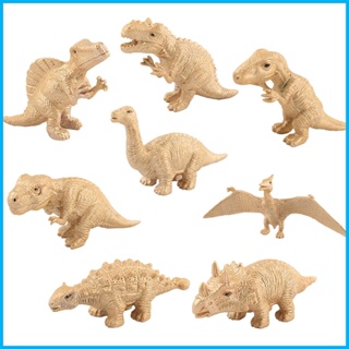 โมเดลฟิกเกอร์ไดโนเสาร์ ขนาดเล็ก น้ําหนักเบา เหมาะกับของขวัญ ของเล่นสําหรับเด็ก จํานวน 8 ชิ้น