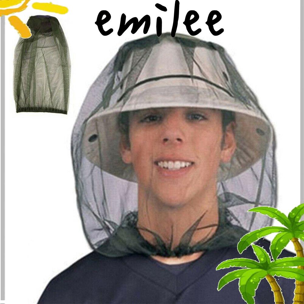 emilee-หมวกมุ้งกันยุง-ผู้ชาย-ผู้หญิง-ฤดูร้อน-ตาข่าย-ลําลอง-พับได้-หมวกตกปลา