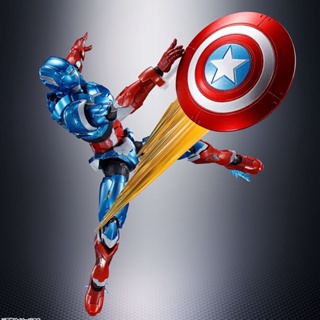10.10 เหนื่อยมากBandai SHF Iron Spirit THCH-ON Avengers Marvel Shimizu Eiiichi Captain America E7HP