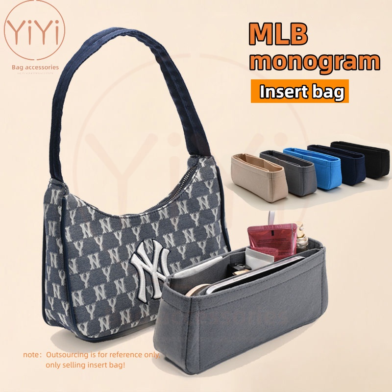 yiyi-กระเป๋าจัดระเบียบ-สําหรับใส่เครื่องสําอาง-mlb-monogram-ny-hobo-bag