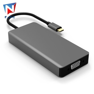 อะแดปเตอร์ฮับเสียง Type-C เป็น HDMI VGA อเนกประสงค์ สําหรับคอมพิวเตอร์ แล็ปท็อป โน๊ตบุ๊ค