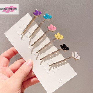 Pinkcool กิ๊บติดผมแฟชั่น รูปผีเสื้อ BB แฮนด์เมด Diy สําหรับเด็กผู้หญิง