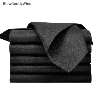 Blowgentlywind ผ้าไมโครไฟเบอร์ แบบหนา สําหรับทําความสะอาดกระจกหน้าต่างรถยนต์ 1 ชิ้น BGW