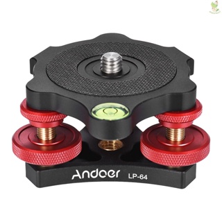 Andoer LP-64 ขาตั้งกล้องสามล้อ ความแม่นยําสูง พร้อมบับเบิ้ล 3/8 มา 8.9