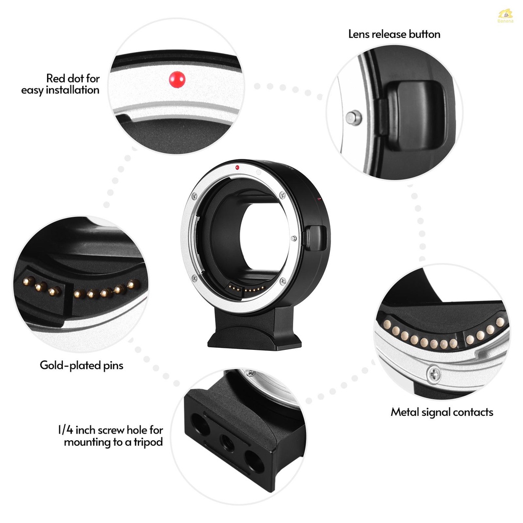 banana-pie-andoer-ef-eosr-แหวนอะแดปเตอร์เลนส์กล้อง-โฟกัสอัตโนมัติ-is-ควบคุมรูรับแสงไฟฟ้า-exif-แบบเปลี่ยน-สําหรับเลนส์-ef-ef-s-เป็นเมาท์-eos-r-rf-f