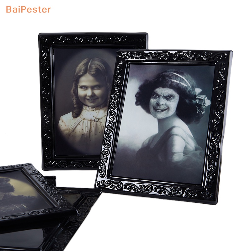 baipester-กรอบรูป-รูปผี-3d-เปลี่ยนได้-สําหรับตกแต่งบ้านผีสิง-ปาร์ตี้ฮาโลวีน