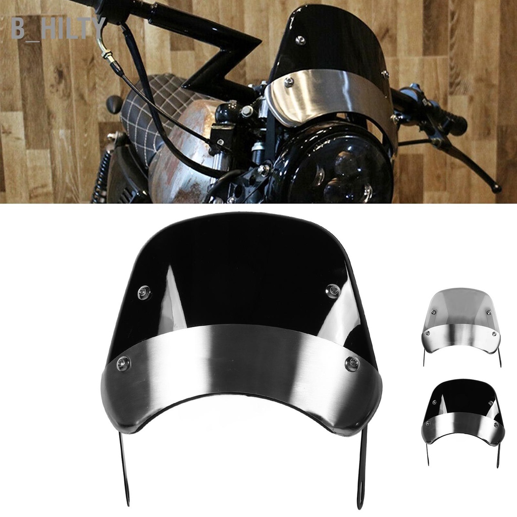 b-hilty-กระจกหน้ารถมอเตอร์ไซค์ป้องกันลม-deflector-retro-design-universal-motorbike-อุปกรณ์เสริม