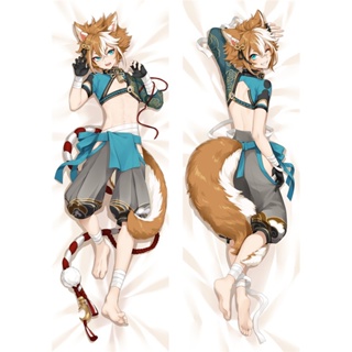 Genshin Impact Gorou ปลอกหมอน คอสเพลย์ กอดร่างกาย Dakimakura Gorou เครื่องแต่งกาย Otaku ปลอกหมอนโยน