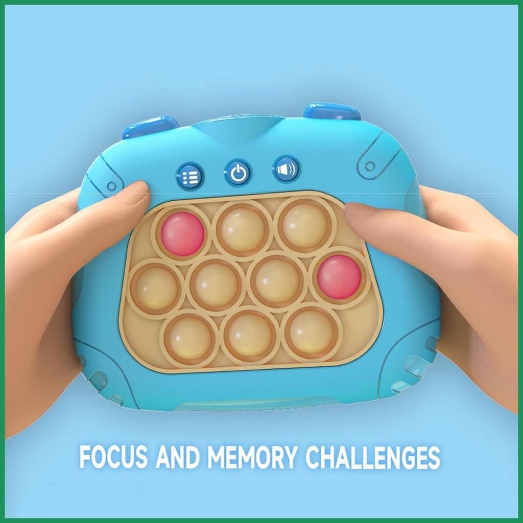 เครื่องเกมไขปริศนาการพัฒนาการบีบอัด-push-pull-bubble-ของเล่นทางประสาทสัมผัสสำหรับเด็กเกมตีกลับอิเล็กทรอนิกส์กดและคลายของเล่น