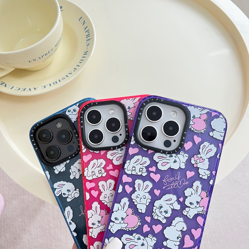 เคสโทรศัพท์ซิลิโคน-tpu-ลายการ์ตูนกระต่าย-หัวใจน่ารัก-ประดับกลิตเตอร์-วิบวับ-สําหรับ-iphone-11-12-13-14-pro-max