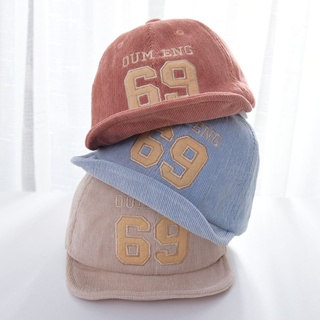 หมวกเบสบอล กันแดด พิมพ์ลายตัวอักษร 69 ป้องกันแดด สําหรับเด็ก 6-24 เดือน