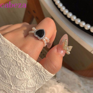 Cabeza แหวนแต่งงานประดับมุกแฟชั่น 2021 สําหรับผู้หญิง