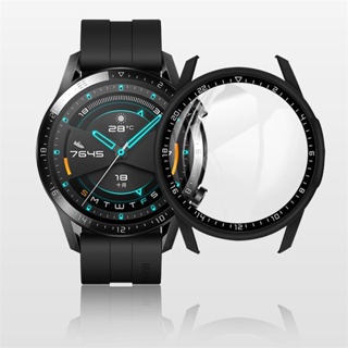 เคสกระจกนิรภัย PC แบบนิ่ม ป้องกันรอยหน้าจอ สําหรับ Huawei Watch GT3 46 มม. Band Watch GT3 42 มม.