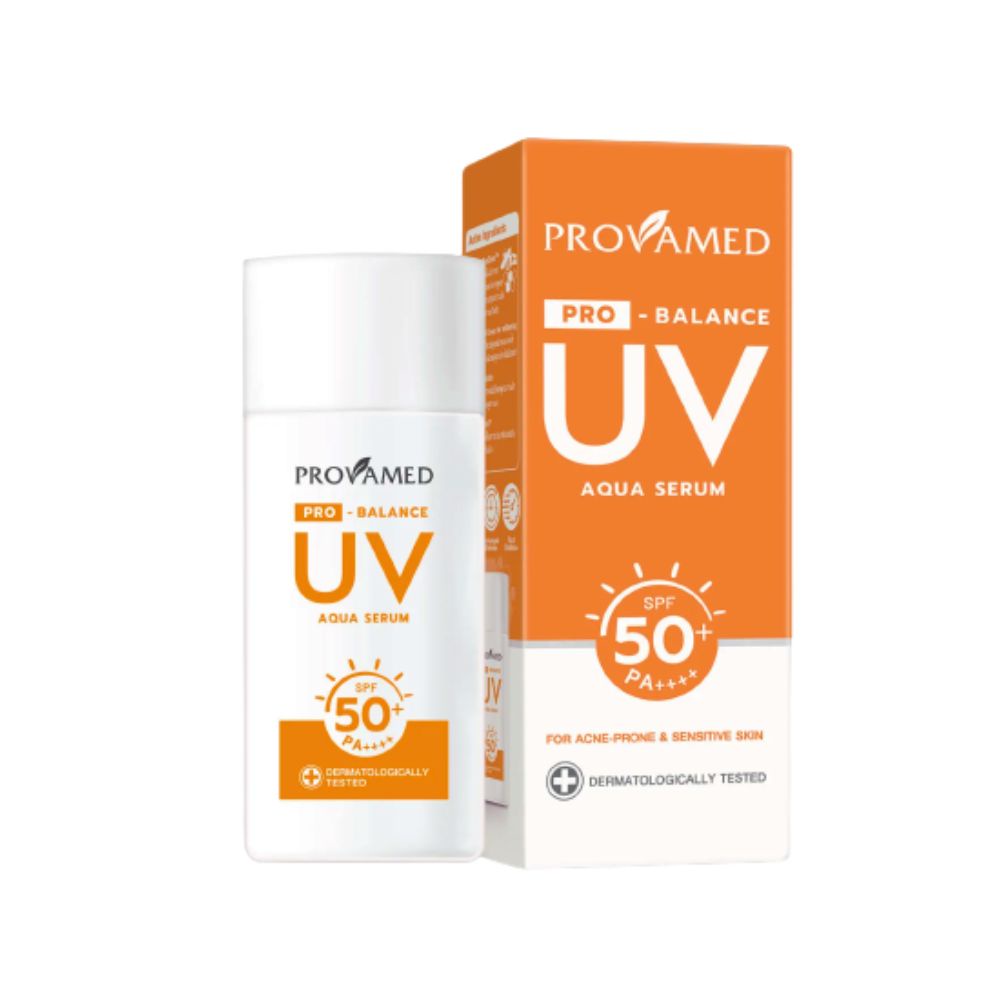 provamed-pro-balance-uv-aqua-serum-spf50-pa-เซรั่มกันแดด-สำหรับผิวหน้า-40ml