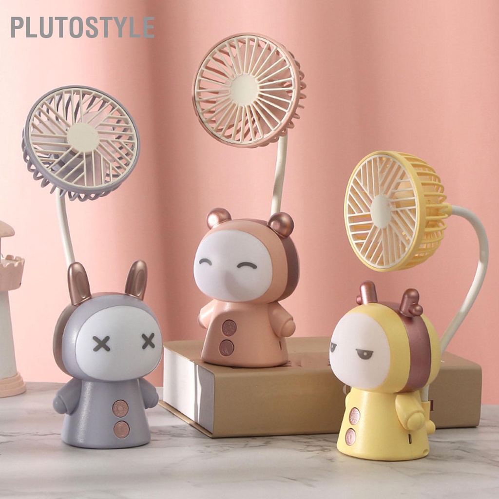plutostyle-พัดลมมือถือขนาดเล็กแบบพกพา-usb-พัดลมแบบชาร์จไฟได้-abs-พัดลมตั้งโต๊ะแบบพับได้สำหรับห้องสมุดสำนักงานการเดินทางที่บ้าน