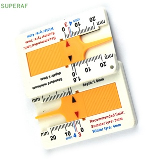 Superaf มาตรวัดความลึกของดอกยางล้อรถยนต์ คาลิปเปอร์ 0-20 มม. 1 ชิ้น