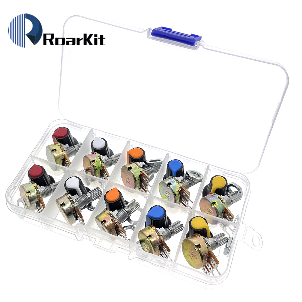 Wh148 PotentiometerชุดB1K 2K 5K 10K 20K 50K 100K 250K 500K 1M 15mm ...