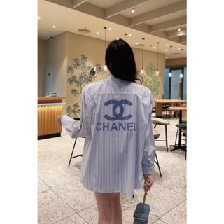 ❤️❤️【พร้อมส่ง】❤️❤️ Chane** เสื้อเชิ้ตแขนยาว สําหรับผู้หญิง