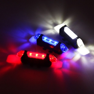LED เตือนติดจักรยาน ไฟท้าย ติดจักรยาน อุปรกรณ์เสริมสำหรับจักรยาน แบบ USB ชาร์จ Safety Lamp Lifetime USB LED