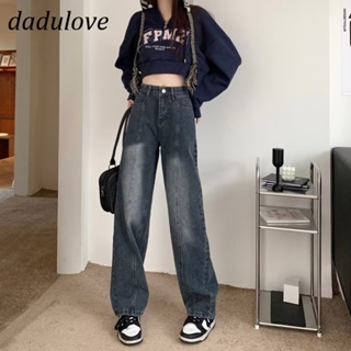 DaDulove💕 New American Ins Retro Washed Jeans Niche High Waist Loose Wide Leg Pants Large Size Trousers