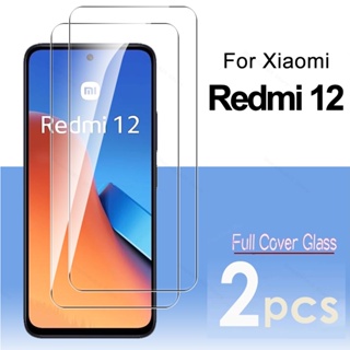 ฟิล์มกระจกนิรภัยกันรอยหน้าจอ แบบเต็มจอ สําหรับ Xiaomi Redmi 12 4G 2023 Readmi Redmy Radmi 12 Redmi12 6.79 นิ้ว Redmi 12 2 ชิ้น