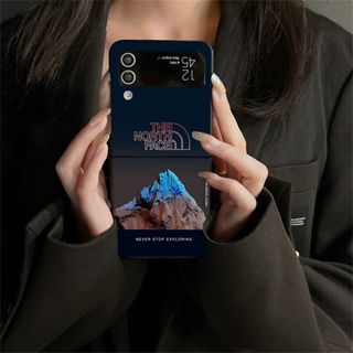 เคสโทรศัพท์มือถือ PC แข็ง กันกระแทก ลายภูเขาหิมะ สําหรับ Samsung Galaxy Z Flip 4 5G Z Flip 3
