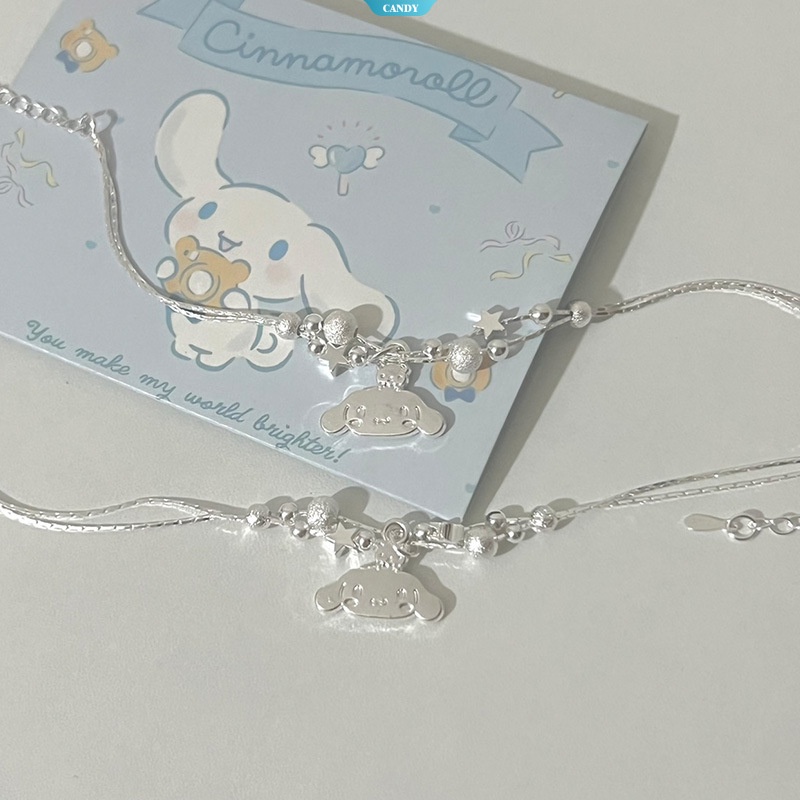 sanrio-เครื่องประดับ-สร้อยข้อมือ-จี้เงิน-รูป-cinnamoroll-hello-kitty-kuromi-เหมาะกับคู่รัก-สําหรับผู้หญิง