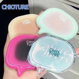 Chioture [สินค้าใหม่] Jasmine Co Branded Eye Shadow Quad Plate Earth Color Sequins Flash Powder Blusher High Gloss Matte Pink Women