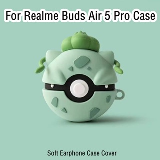【จัดส่งด่วน】เคสหูฟัง แบบนิ่ม ลายการ์ตูน สําหรับ Realme Buds Air 5 Pro Realme Buds Air 5 Pro