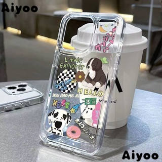 เคสโทรศัพท์มือถือ ซิลิโคนนิ่ม ใส กันกระแทก ลายสุนัข สําหรับ Apple 12 13max 14pro XsMax pro 11 L5AT