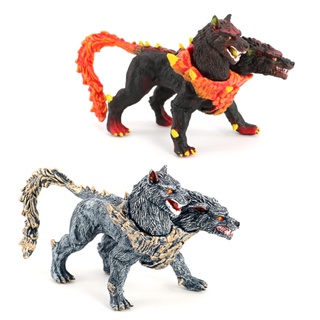 ★พร้อมส่ง ขายดี★โมเดลพลาสติก รูปสุนัข Warcraft Series Hell Double-Headed Dog ของเล่นสําหรับเด็ก