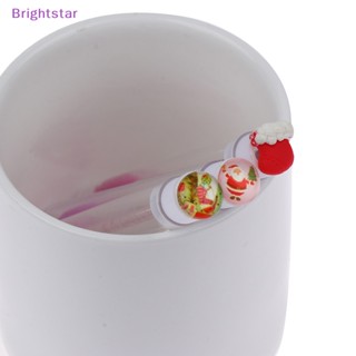 Brightstar ชุดคริสต์มาส แปรงขนตา ใช้ซ้ําได้ แปรงเขียนคิ้ว สําหรับต่อขนตา ใส แปรงขนตา แปรงแต่งหน้า ใหม่