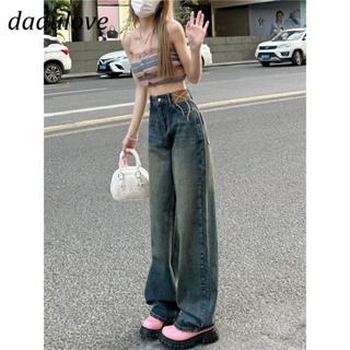 DaDulove💕 New American Ins High Street Retro Jeans Niche High Waist Wide Leg Pants Large Size Trousers