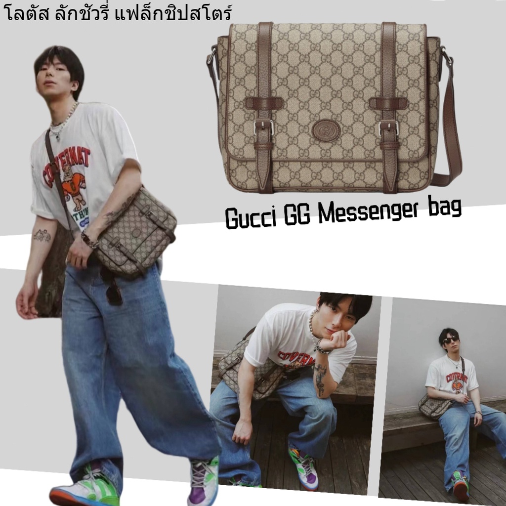 กุชชี่-gucci-gg-กระเป๋า-messenger-กระเป๋าผู้ชาย-สไตล์ใหม่