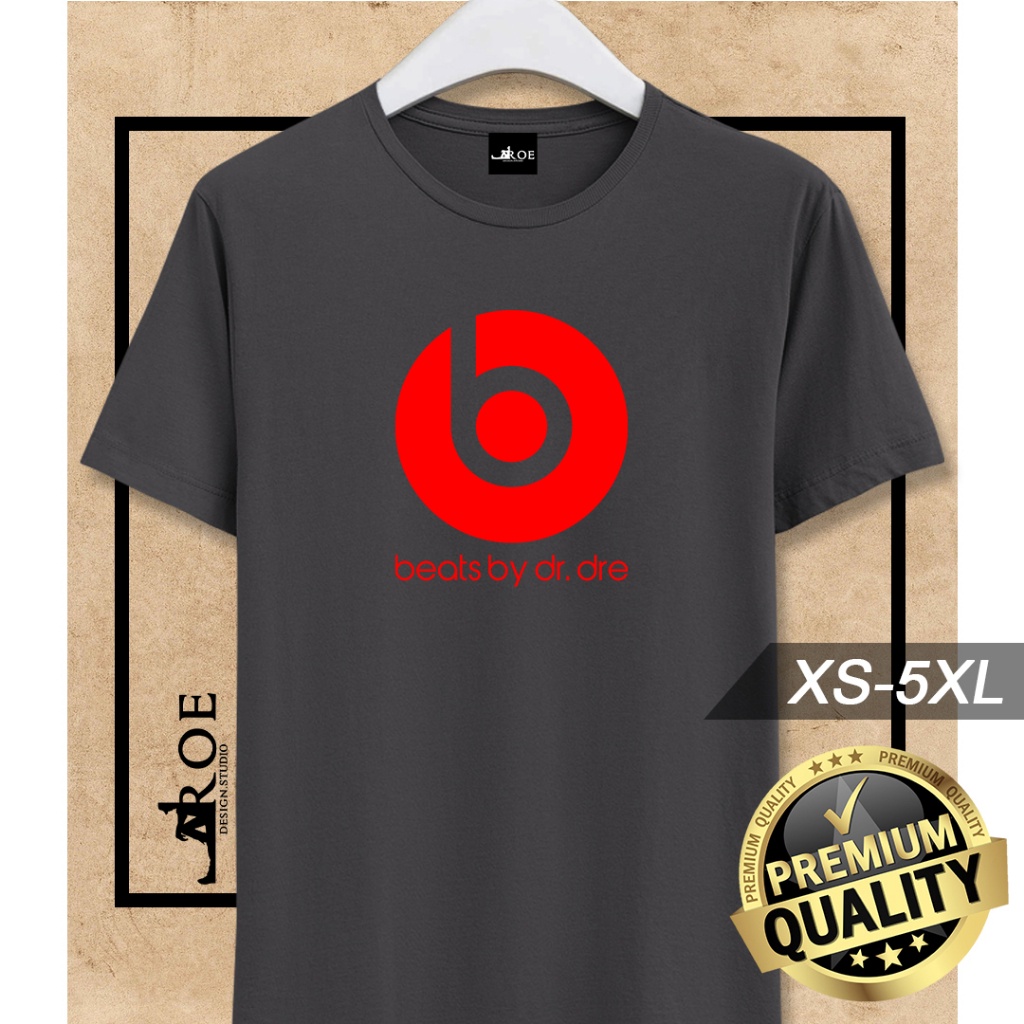 มีความสุข-เสื้อยืด-ผ้าฝ้าย-100-พิมพ์ลาย-beats-by-dr-dre-พลัสไซซ์