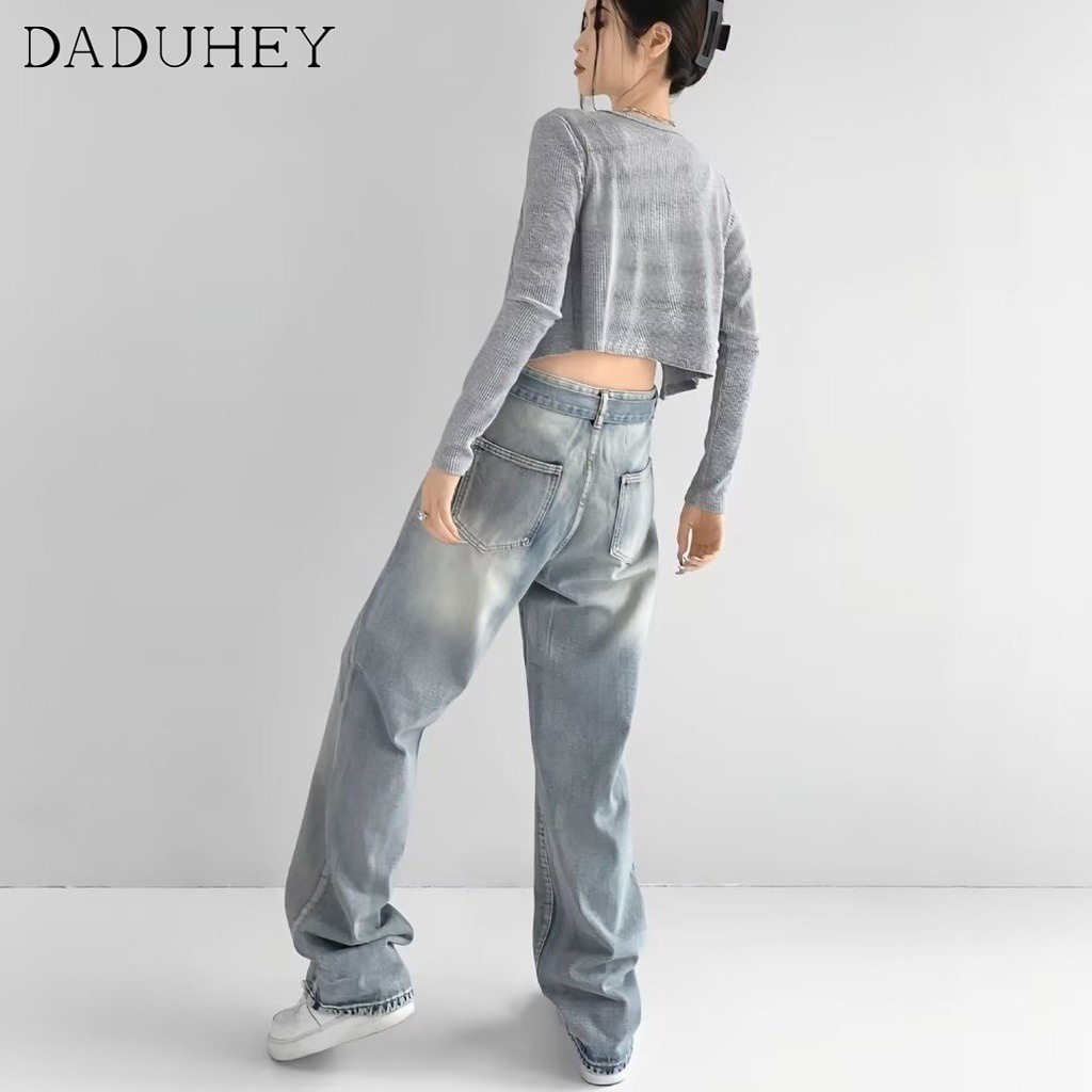 daduhey-korean-style-retro-womens-jeans-straight-loose-new-high-waist-slim-wide-leg-casual-mop-pants