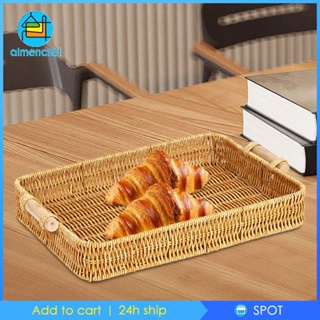 [Almencla1] ตะกร้าเก็บอาหาร ผลไม้ ขนมขบเคี้ยว สําหรับปิกนิก ตกแต่งห้องน้ํา กลางแจ้ง
