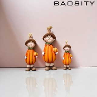 [Baosity] รูปปั้นมนุษย์ฟักทอง สําหรับตกแต่งสวน ปาร์ตี้ฮาโลวีน 3 ชิ้น